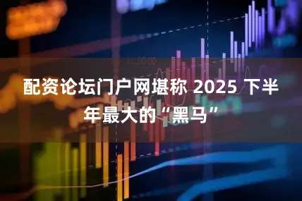 配资论坛门户网堪称 2025 下半年最大的“黑马”